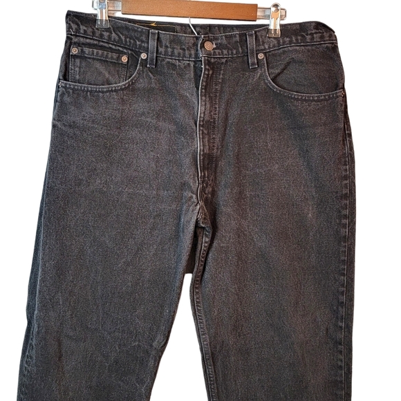 Levi's 550 Vintage 90's Dark Wash Honeycomb Whiskered Denim Jeans Men's 38x32 - Picture 2 of 15